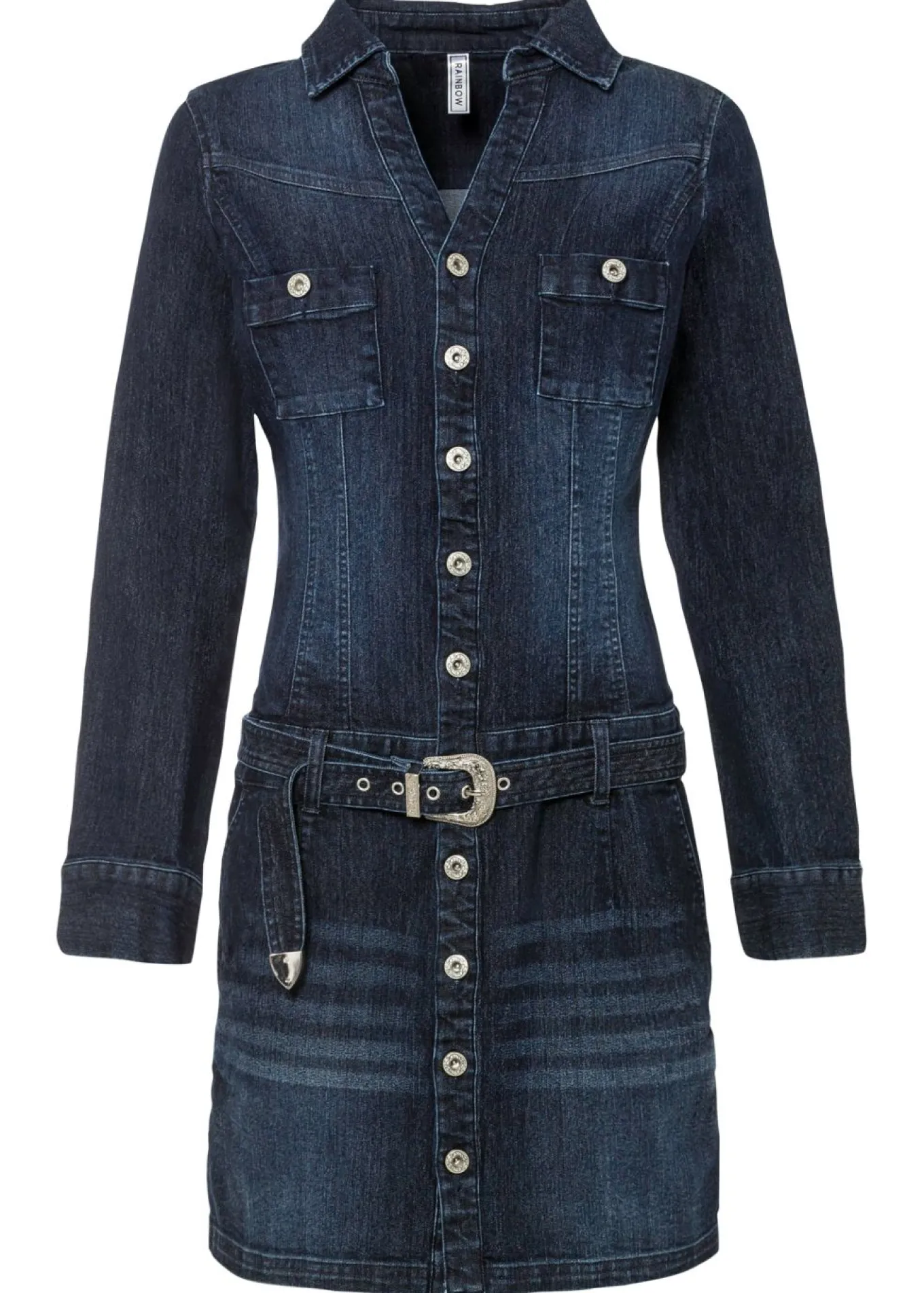 Vestido vaquero con cinturón