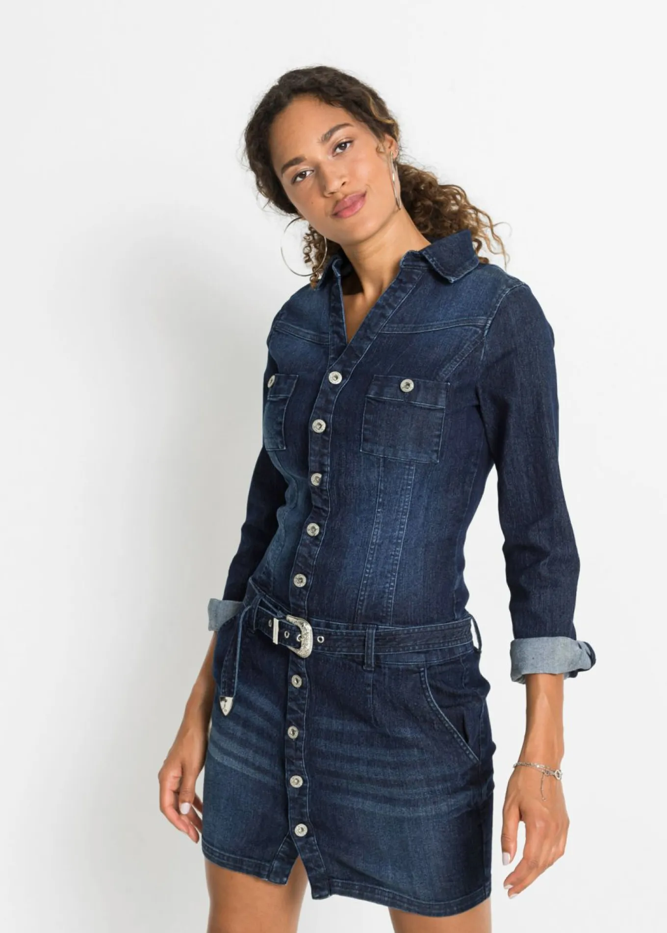 Vestido vaquero con cinturón