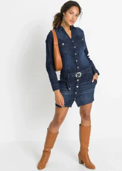 Vestido vaquero con cinturón