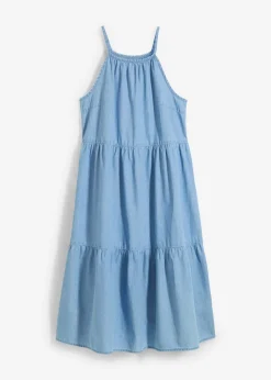 Vestido vaquero de algodón fluido