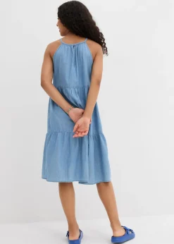 Vestido vaquero de algodón fluido