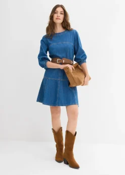 Vestido vaquero de algodón puro