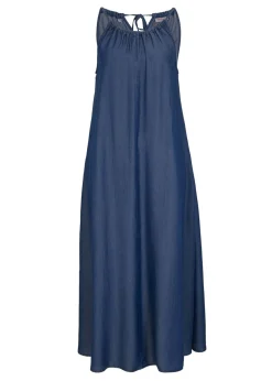 Vestido vaquero de lyocell fluido
