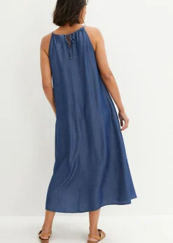 Vestido vaquero de lyocell fluido