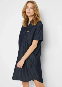 Vestido vaquero de manga corta