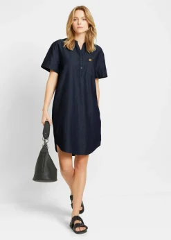 Vestido vaquero de manga corta