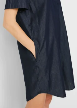 Vestido vaquero de manga corta