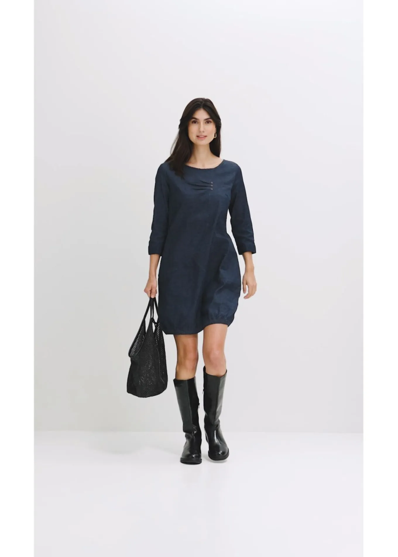 Vestido vaquero elástico