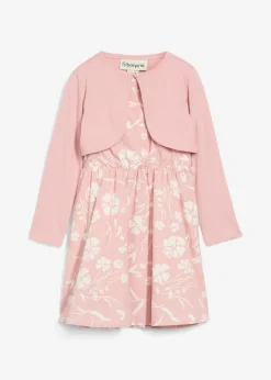 Vestido y bolero de algodón puro (conjunto de 2 piezas)