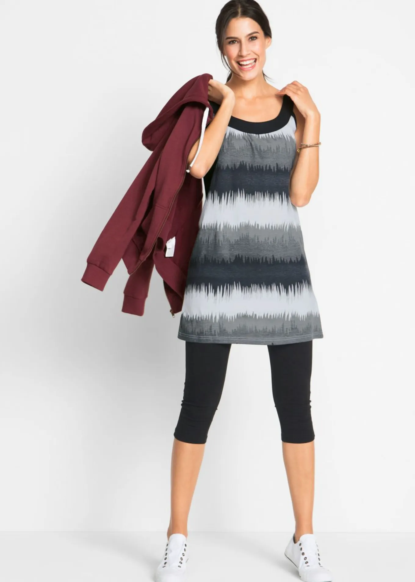 Vestido y leggings capri (2 piezas)
