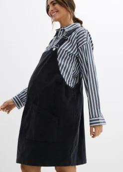 Vestido-peto premamá de pana de algodón elástico