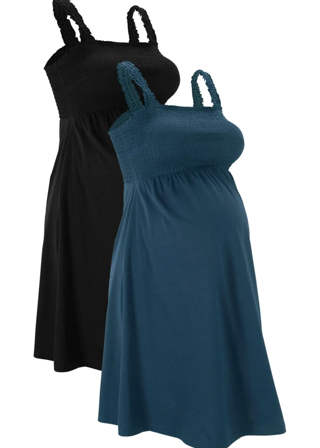 Vestidos premamá de algodón orgánico (2 unidades)
