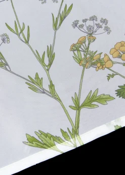 Visillo con estampado de plantas y poliéster reciclado