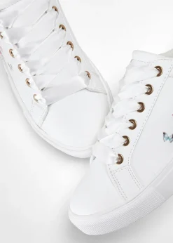 Zapatillas deportivas con estampado de flores