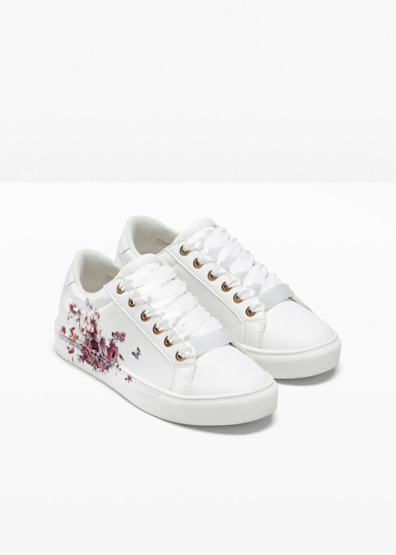 Zapatillas deportivas con estampado de flores