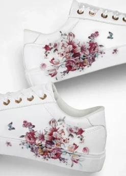 Zapatillas deportivas con estampado de flores