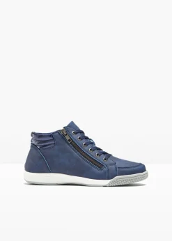Zapatillas deportivas de caña alta con cremallera