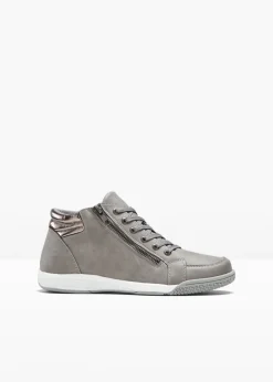 Zapatillas deportivas de caña alta con cremallera