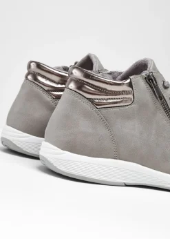 Zapatillas deportivas de caña alta con cremallera