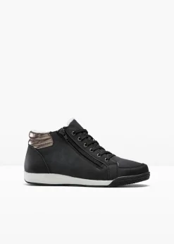 Zapatillas deportivas de caña alta con cremallera