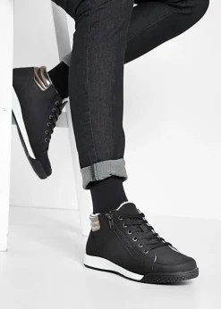 Zapatillas deportivas de caña alta con cremallera