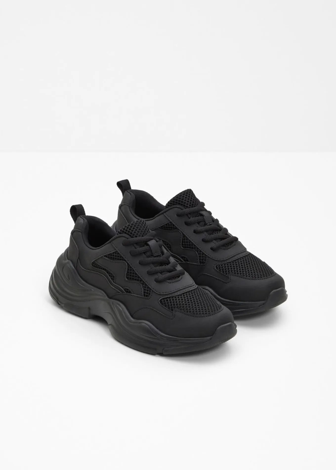 Zapatillas deportivas tipo chunky con inserto de malla