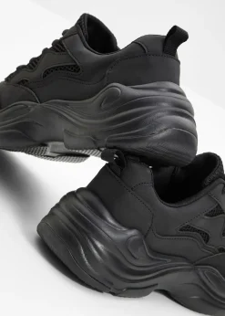 Zapatillas deportivas tipo chunky con inserto de malla