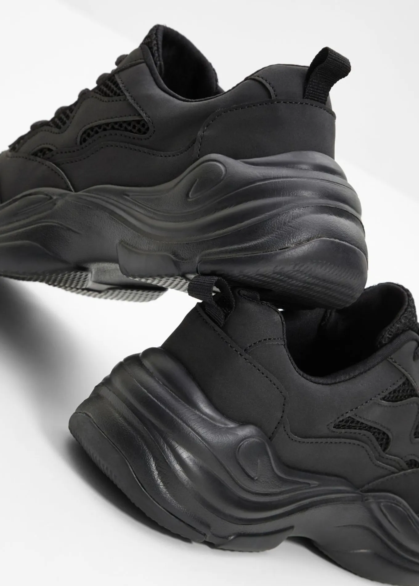 Zapatillas deportivas tipo chunky con inserto de malla