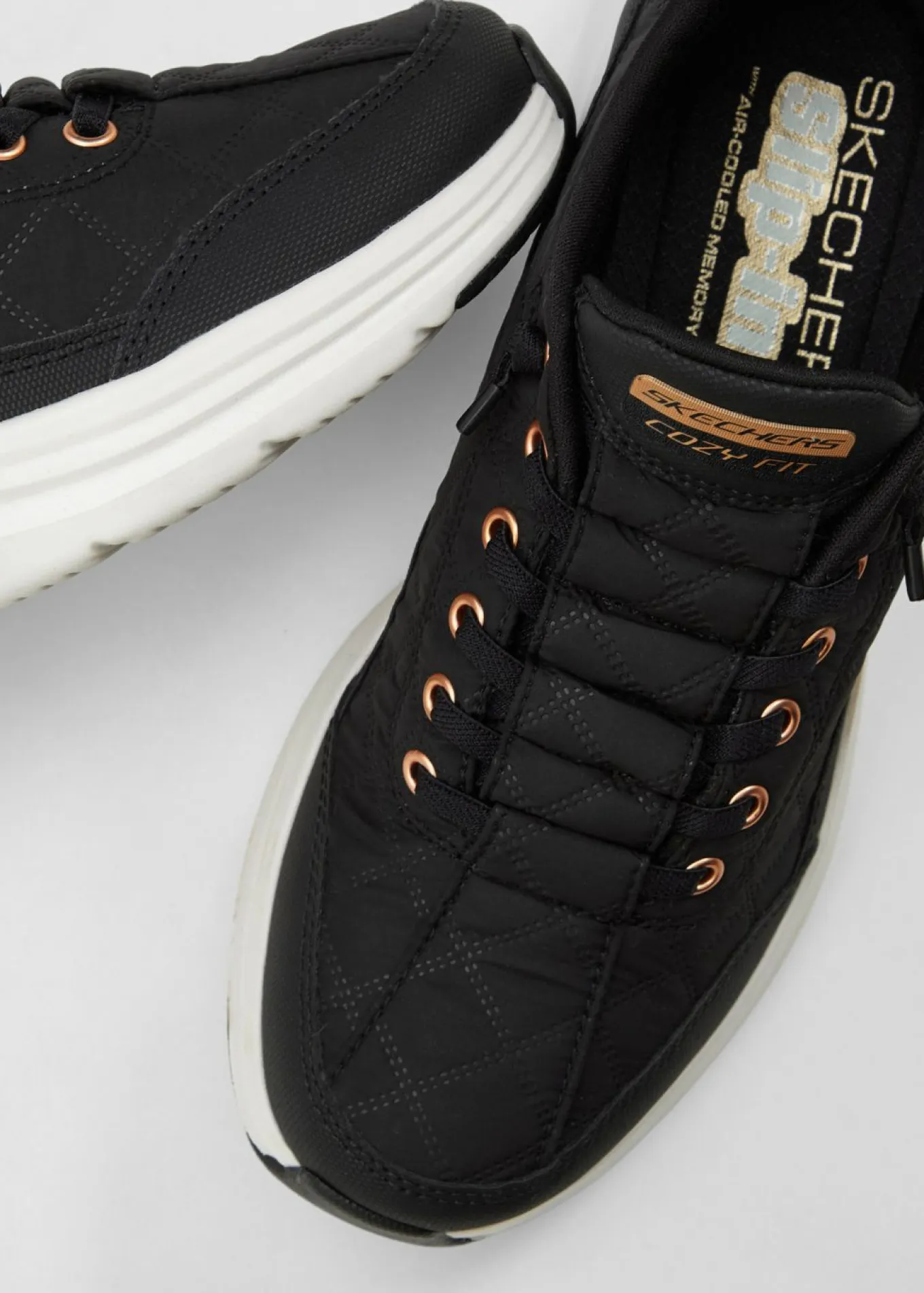 Zapatillas sin cordones de Skechers con espuma viscoelástica