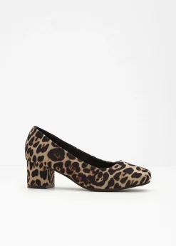 Zapatos de salón con aspecto animal