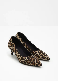 Zapatos de salón con aspecto animal