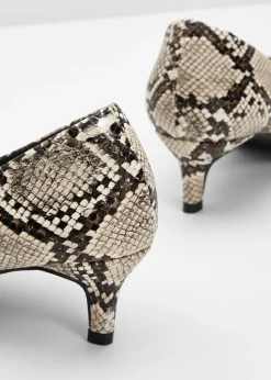 Zapatos de salón con aspecto animal