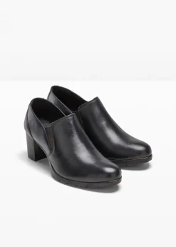 Zapatos de tacón cerrados de piel