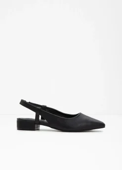 Zapatos de tacón con talón al descubierto